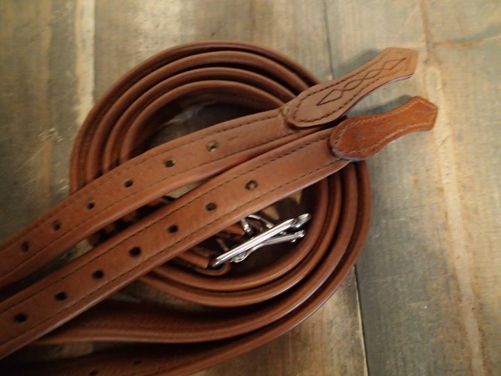 Stubben Fancy Stitched Stirrup Leathers - 52"