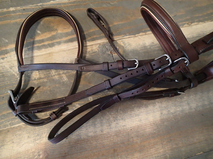 CWD Fancy Stitched Anatomic Monocrown Bridle - Size 3