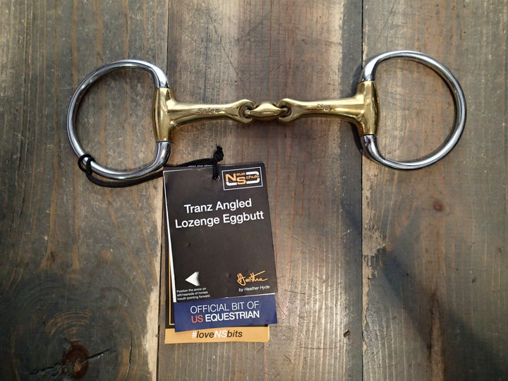 Neue Schule Trans Angled Lozenge Eggbutt Bit - 5"