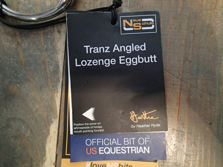 Neue Schule Trans Angled Lozenge Eggbutt Bit - 5"