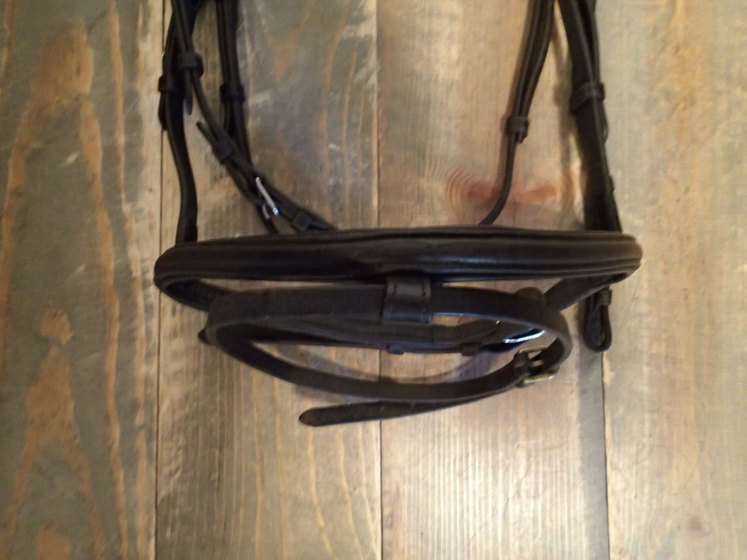 Antares Fancy Stitched Flash Bridle - Black - Size 2