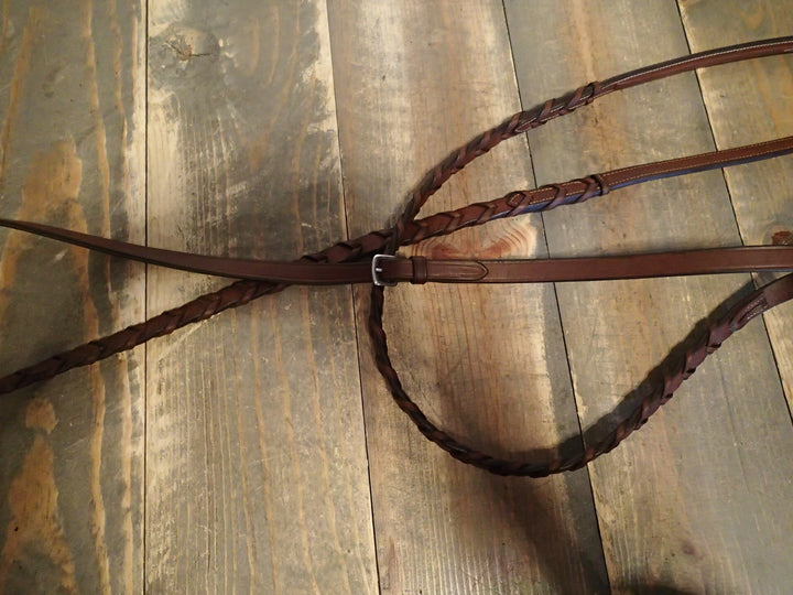 Antares Fancy Stitched Laced Reins - NEW - Size 2 (horse)