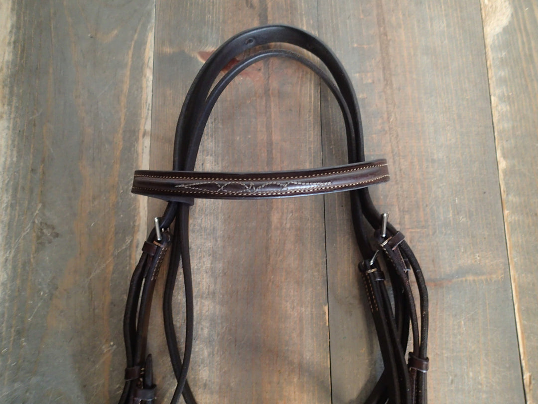 Jimmy's 21st Century Fancy Stitched Raised Pony Bridle and Reins