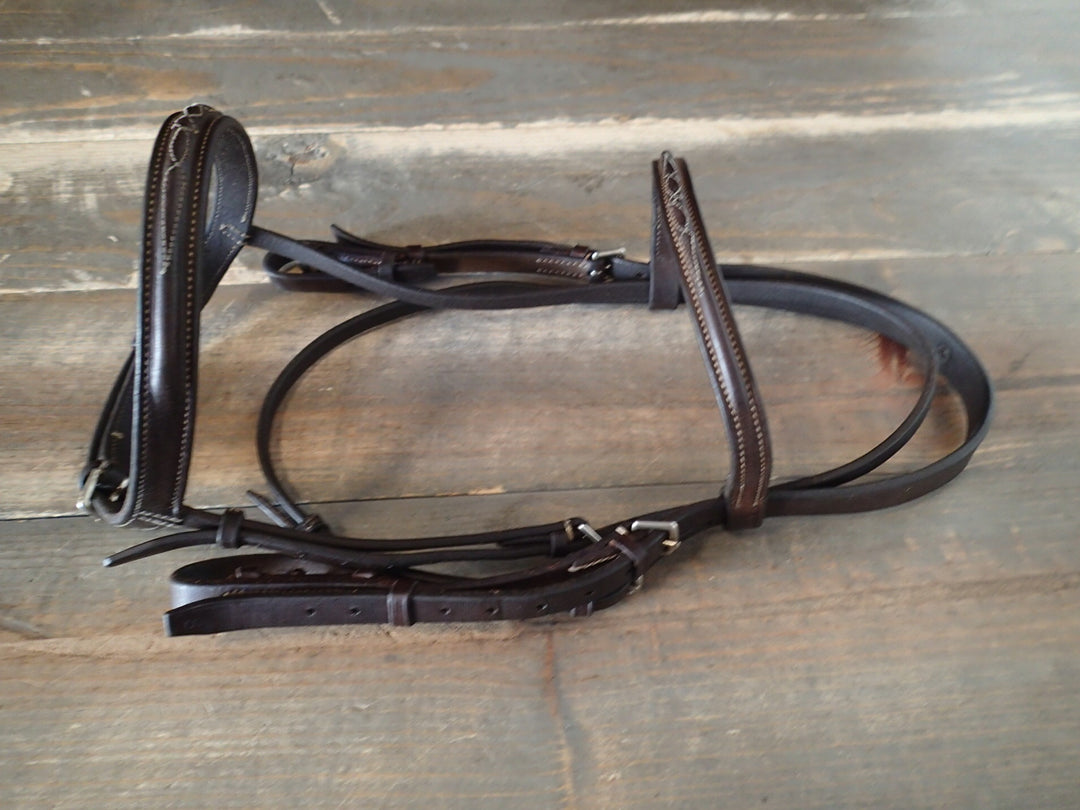 Jimmy's 21st Century Fancy Stitched Raised Pony Bridle and Reins