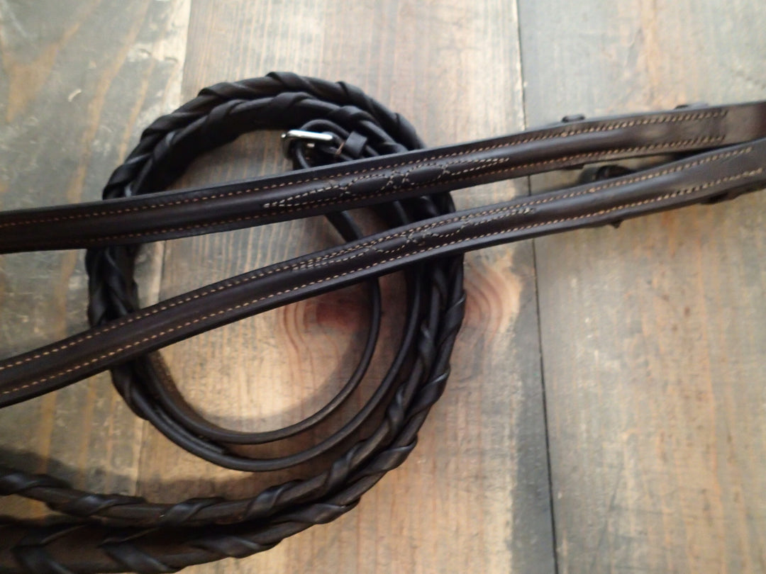 Jimmy's 21st Century Fancy Stitched Raised Pony Bridle and Reins